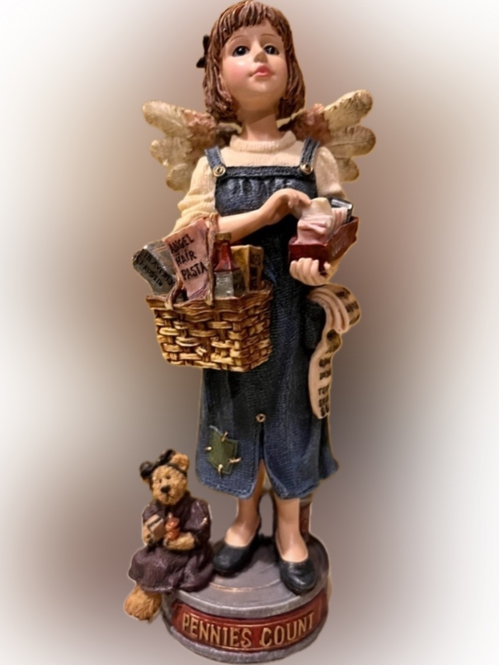 Boyds Bears Folkstone Calliope ClipsALot Guardian Angel o Pennies 1999 VTG 28211